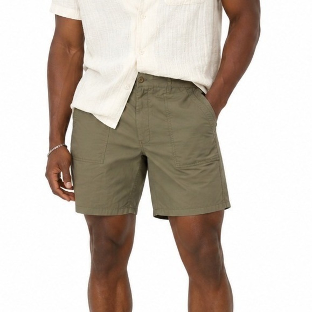 NWT Mutual Weave The Camp Short Solid Utility Shorts Olive Green Gorpcore Sz 42